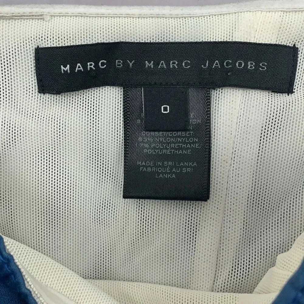 Marc by Marc Jacobs Periwinkle Kline Pleated Blue Dress Size 0 - Picture 8 of 8
